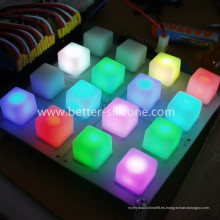 Teclado de almohadilla de botones MIDI de piano de música de goma LED